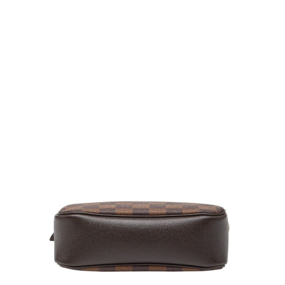 LOUIS VUITTON Authentic Brown Damier Leather Pouch - Picture 3 of 11